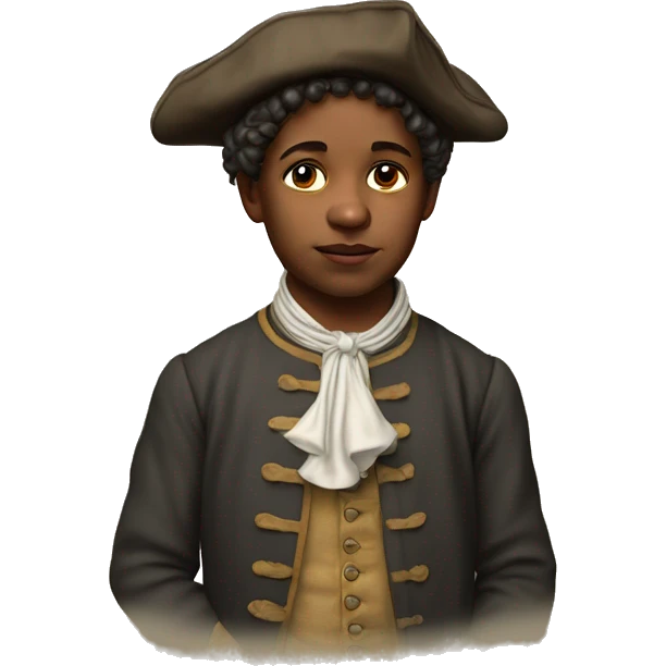 18th century peasant boy photorealistic serious emoji