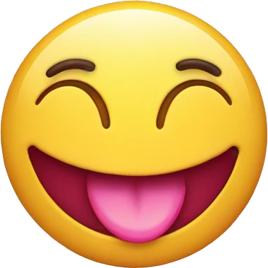 smiley drool face with pink heart eyes.  emoji