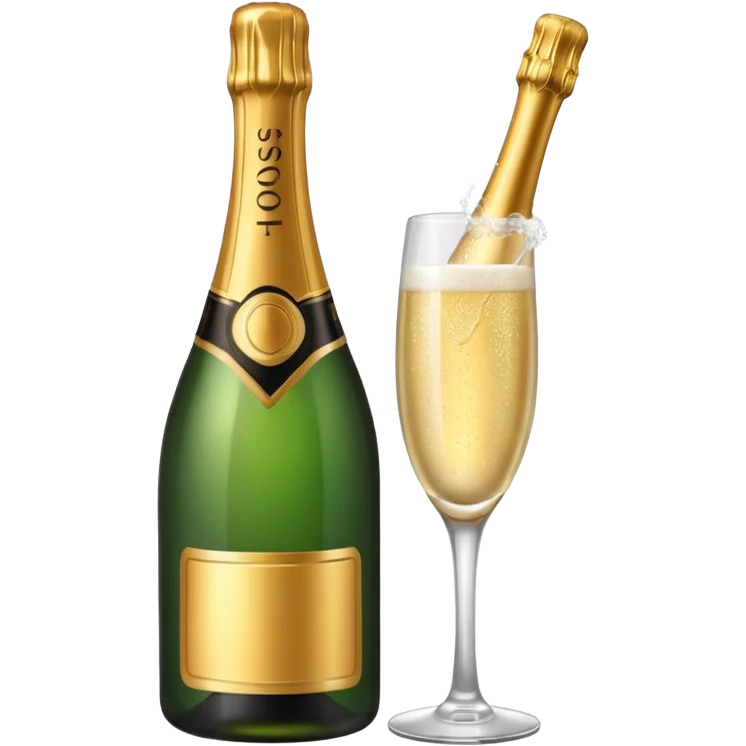 Champagne bottle emoji