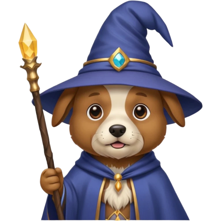 Dog wizard emoji