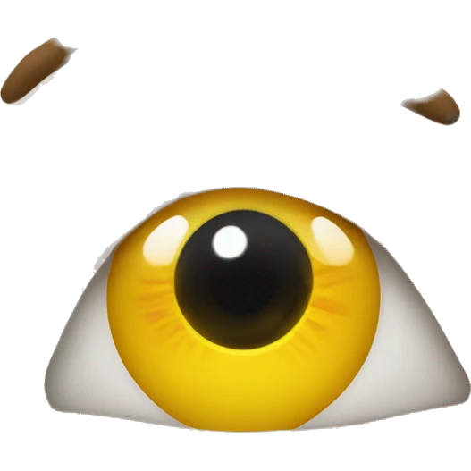 Um emoji de olho surpreso  emoji