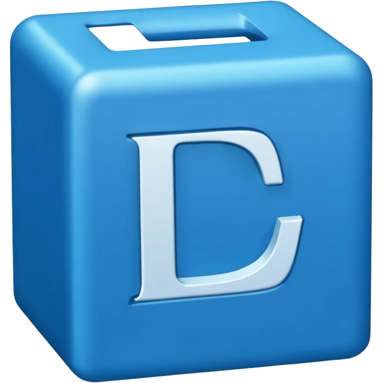 The letters L and R in a blue box 2D emoji