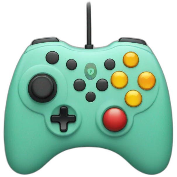  A joystick with a smiling face to express gaming enjoyment. emoji