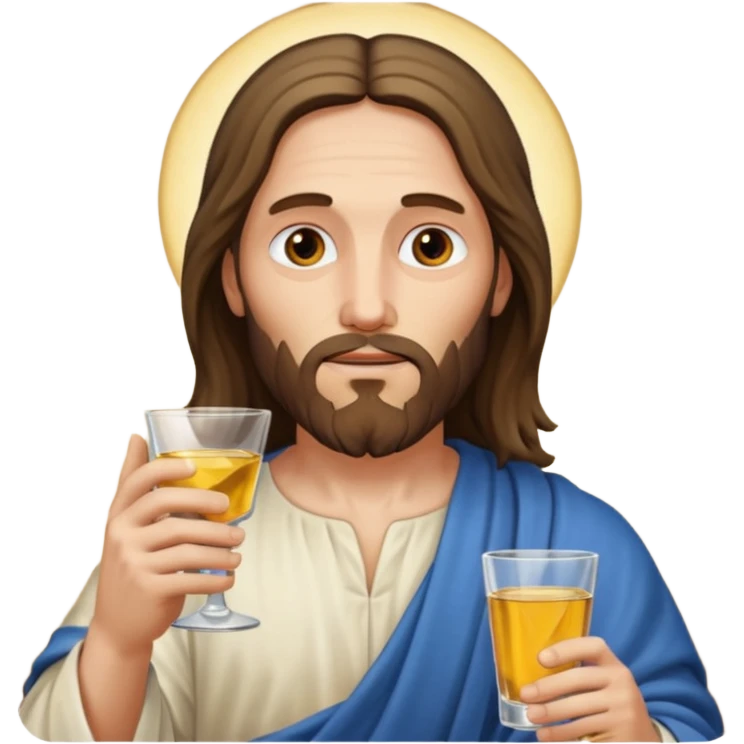 Jésu qui bois de la vodka  emoji