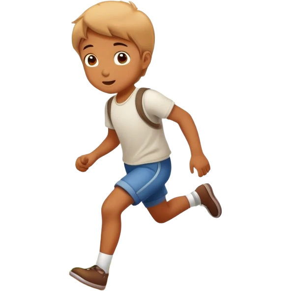 child chasing butterflies emoji