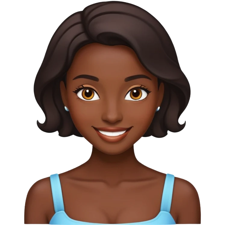 Dark skin beauty  emoji