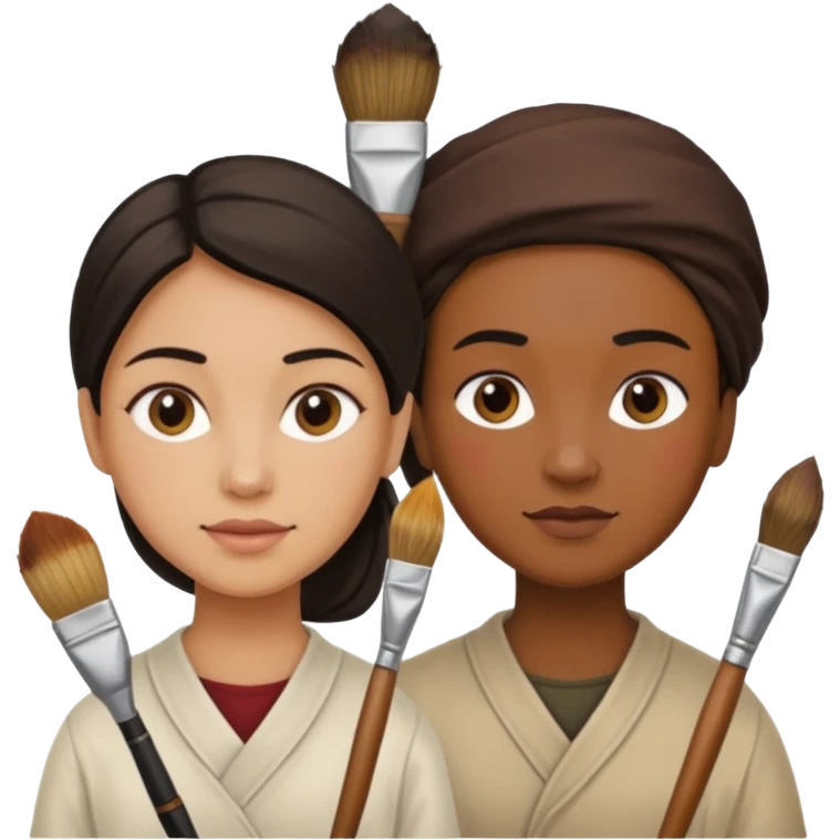 Restorers with Brushes emoji