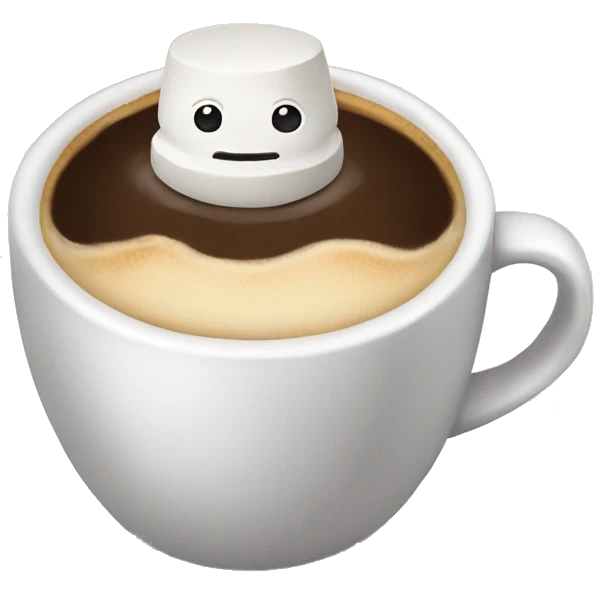 coffee with marshmallows  emoji