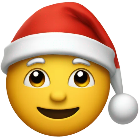 A red Santa hat emoji