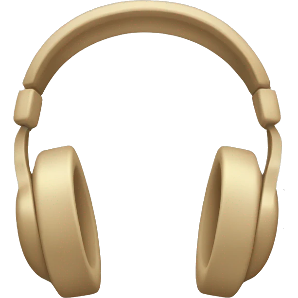 beige headphones emoji