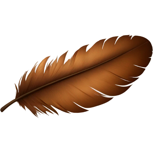 brown feather emoji