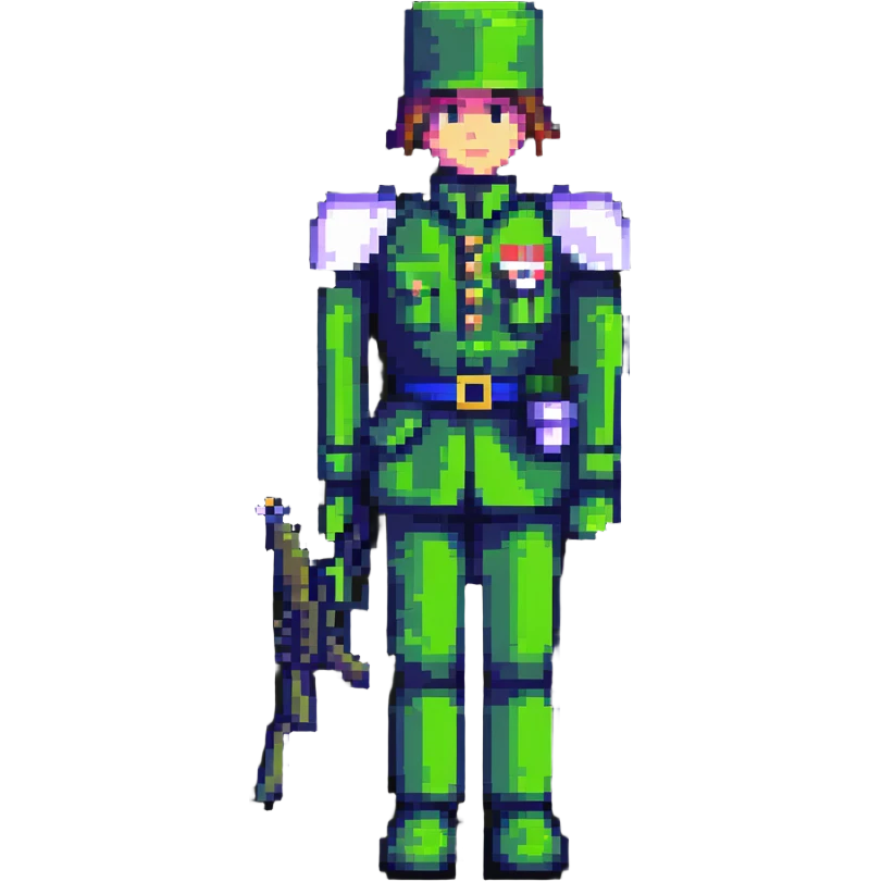 green plastic toy soldier emoji