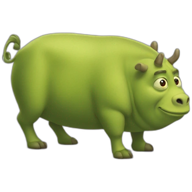Shreck qui boie de la vodca emoji