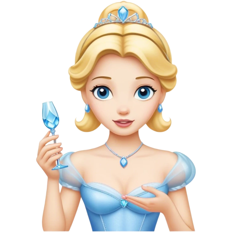 cinderella holding slipper emoji