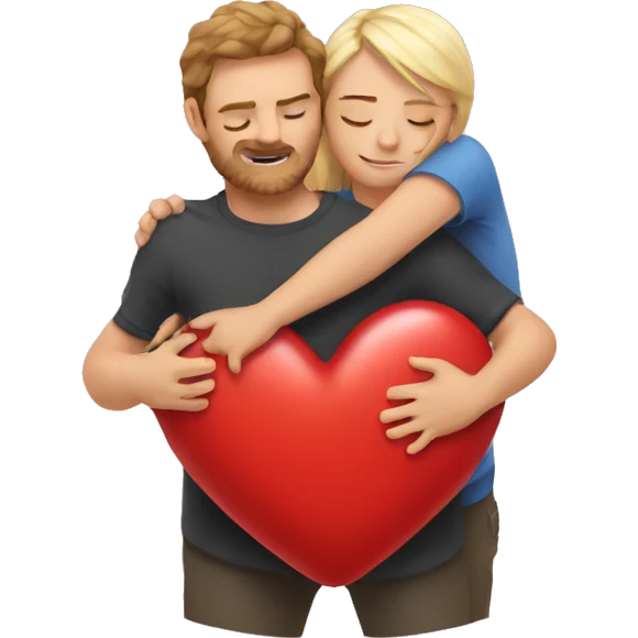 hug heart emoji