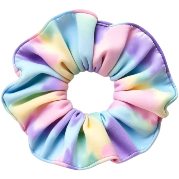 1990’s pastel tie dye scrunchie emoji