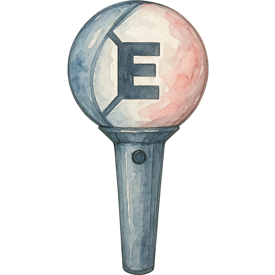 watercolor style Enhypen lightstick emoji
