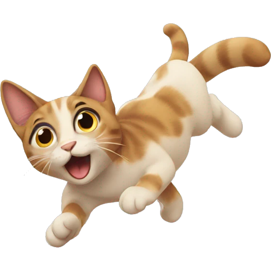 Cat flying emoji
