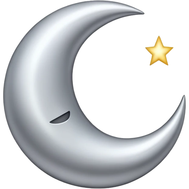 Crescent moon emoji