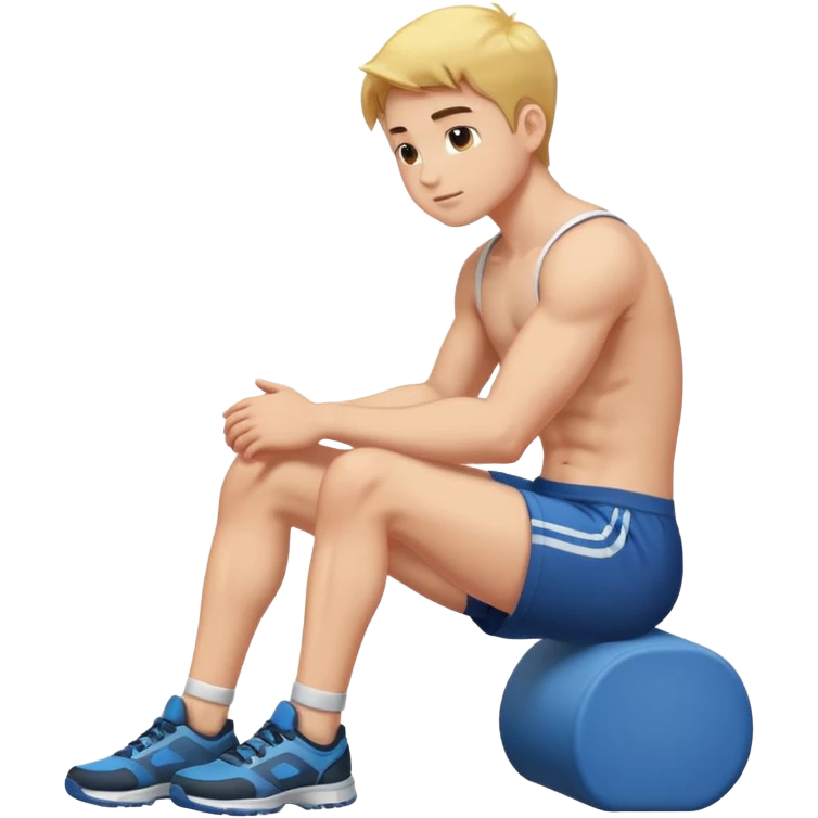 Younger boy buff leg sit cum emoji