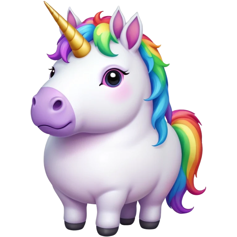Fat unicorn  emoji