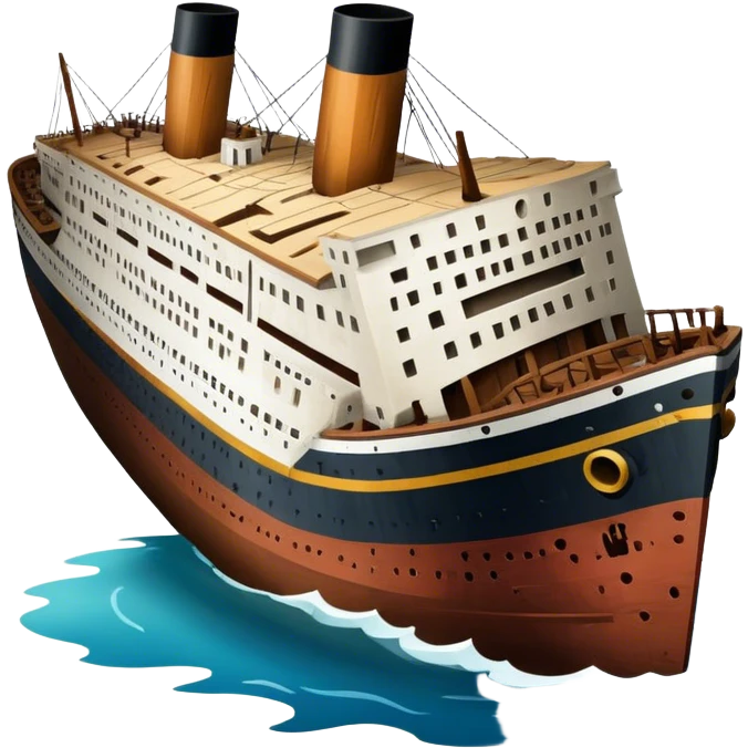 the wreck of the titanic emoji