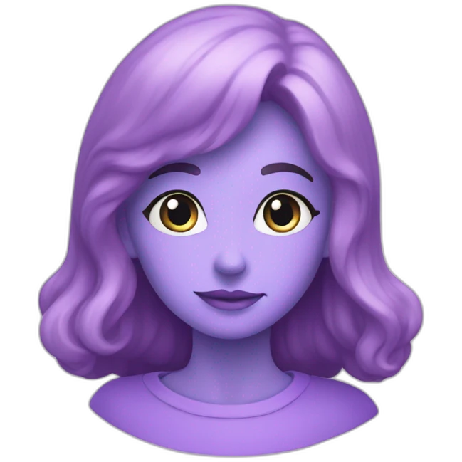 cœur violet pastels emoji