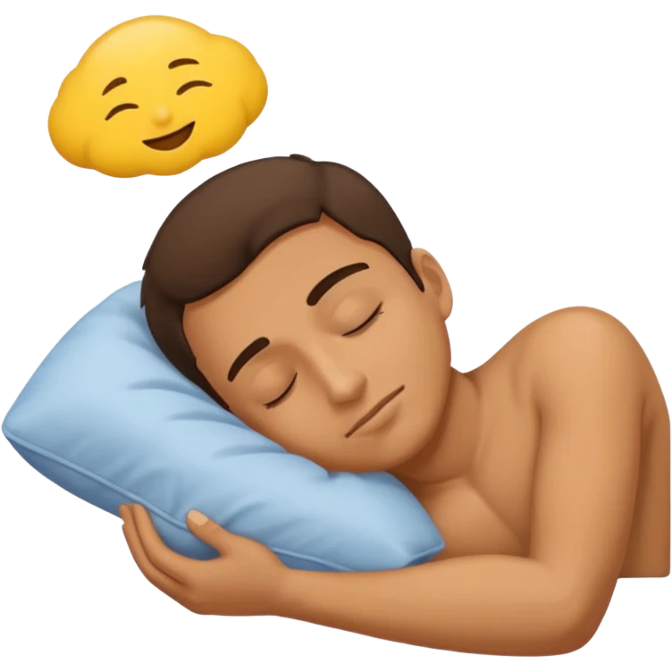 nap time laying down man with z emoji emoji