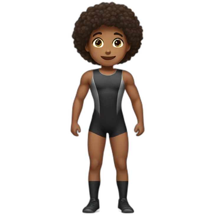 A boy in gym leotard emoji