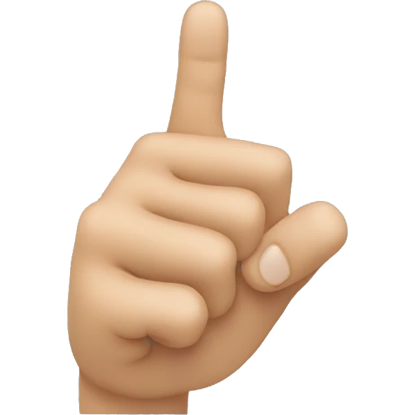 hand pointing emoji