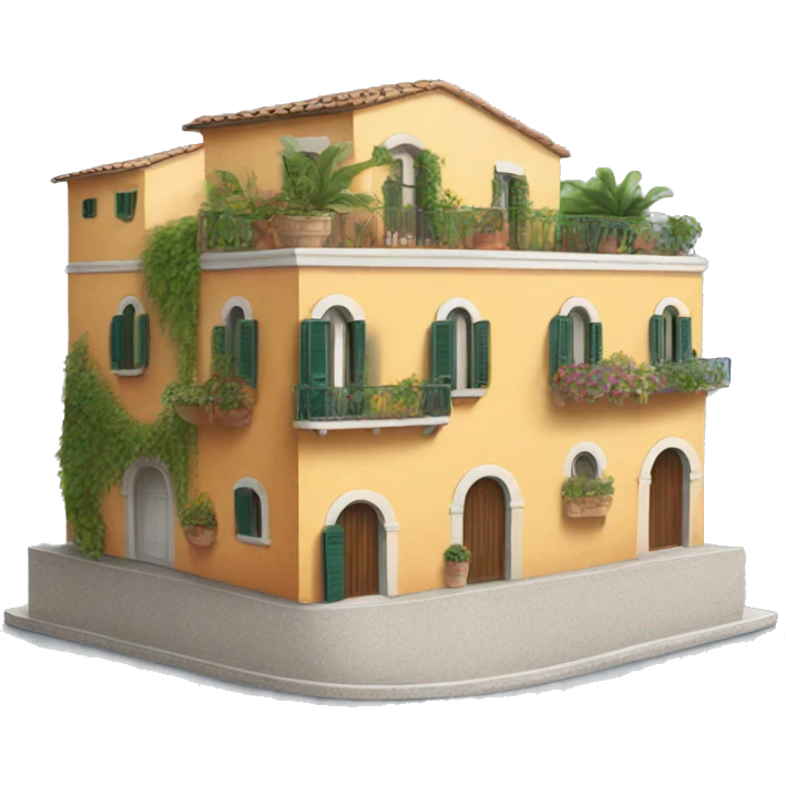italian positano building  emoji