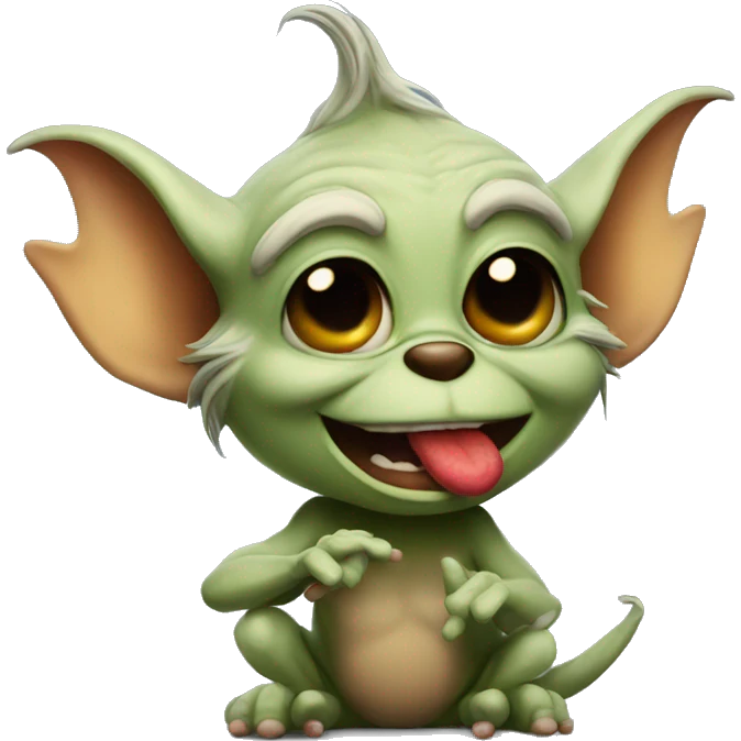 Gremlin blowing a kiss emoji