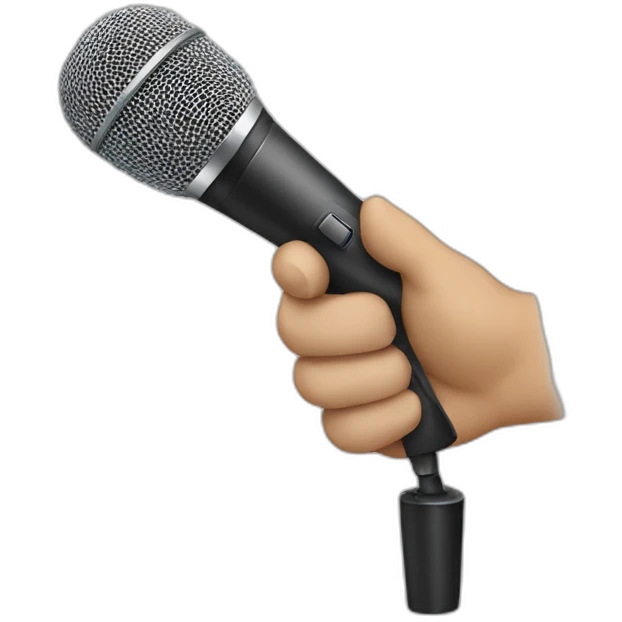 hand dropping microphone emoji