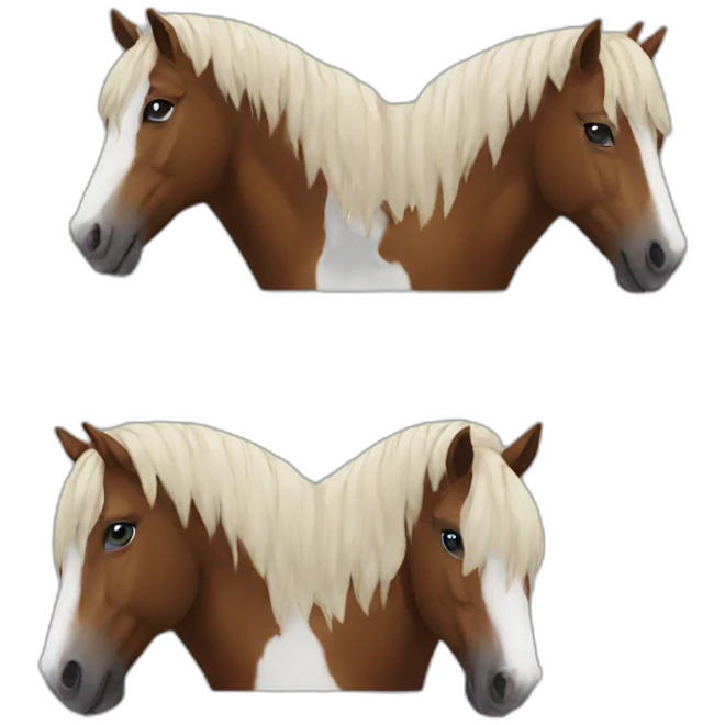 Horses emoji