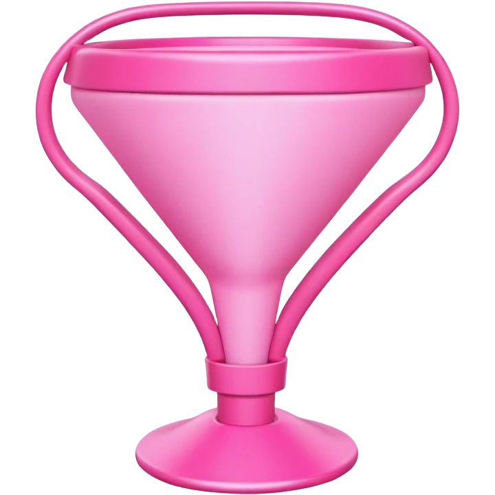 pink 3d ai search funnel emoji