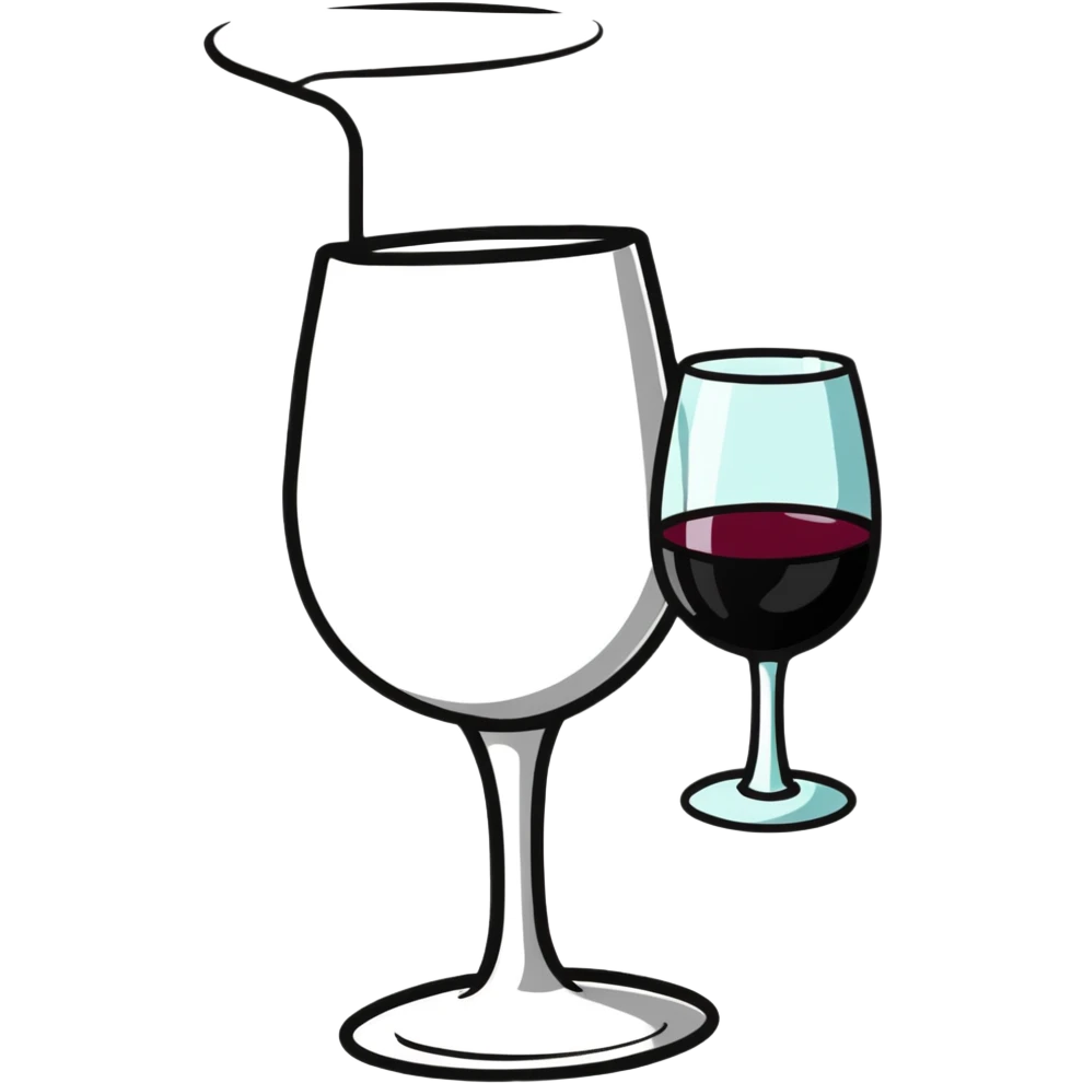 silver cup with wine emoji