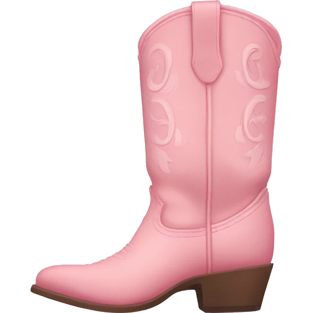 pastel pink cowgirl boots emoji