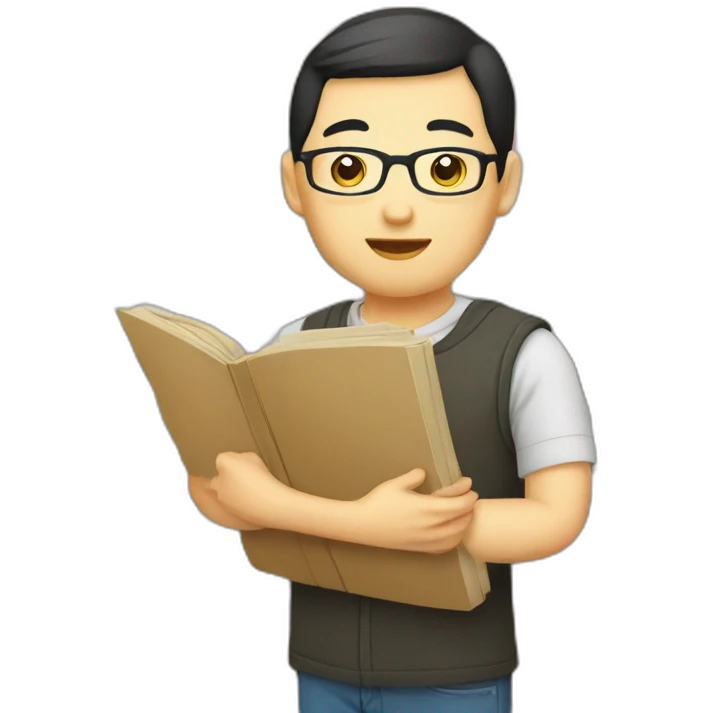 Chinese bookstore saler emoji