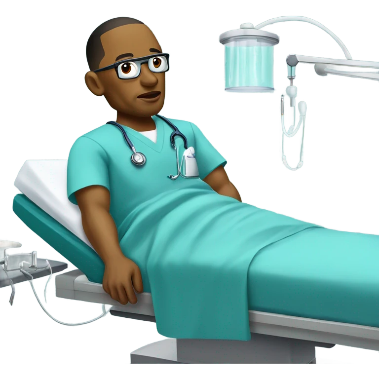 Dr Dre as a doctor doing surgery on someone  emoji