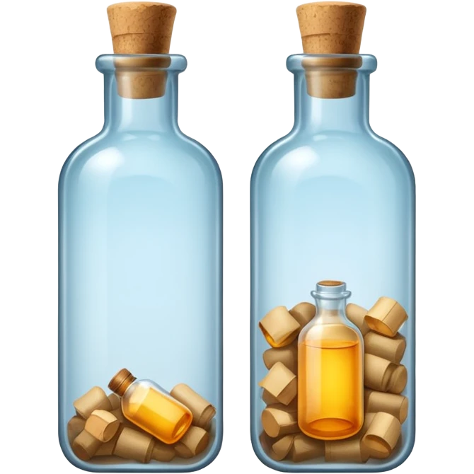 Message Bottles, big emoji