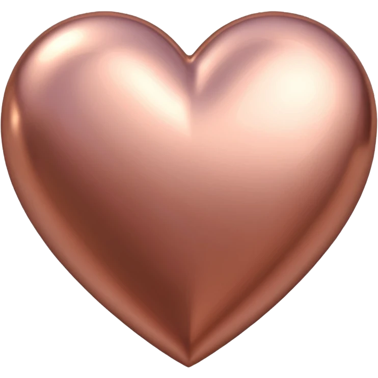 rose gold heart geometric shape emoji