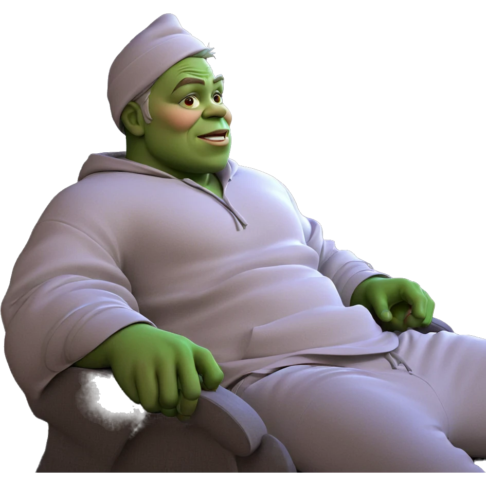 green skin boy sitting indoors emoji