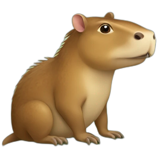 Capibara sur crocodile emoji