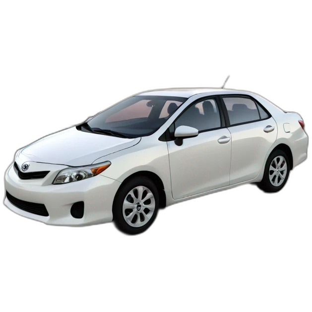 california sunset Toyota corolla 2011 white emoji