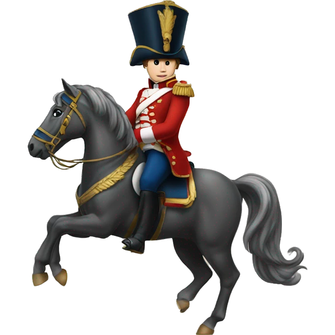 Napoléon riding a horse emoji