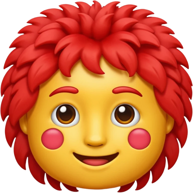 French frize emoji: NO FACE, red case, front emoji
