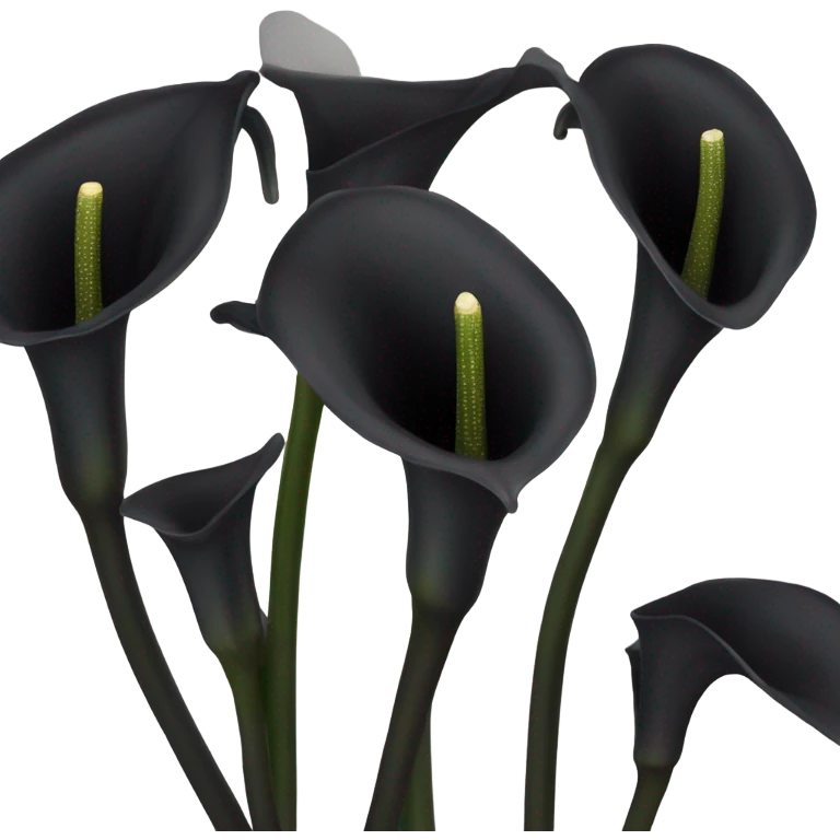 black calla lilly  emoji