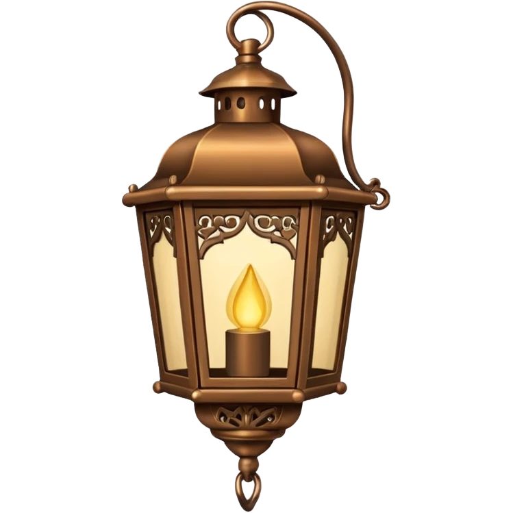 decorative lantern hanging by hook/chain emoji