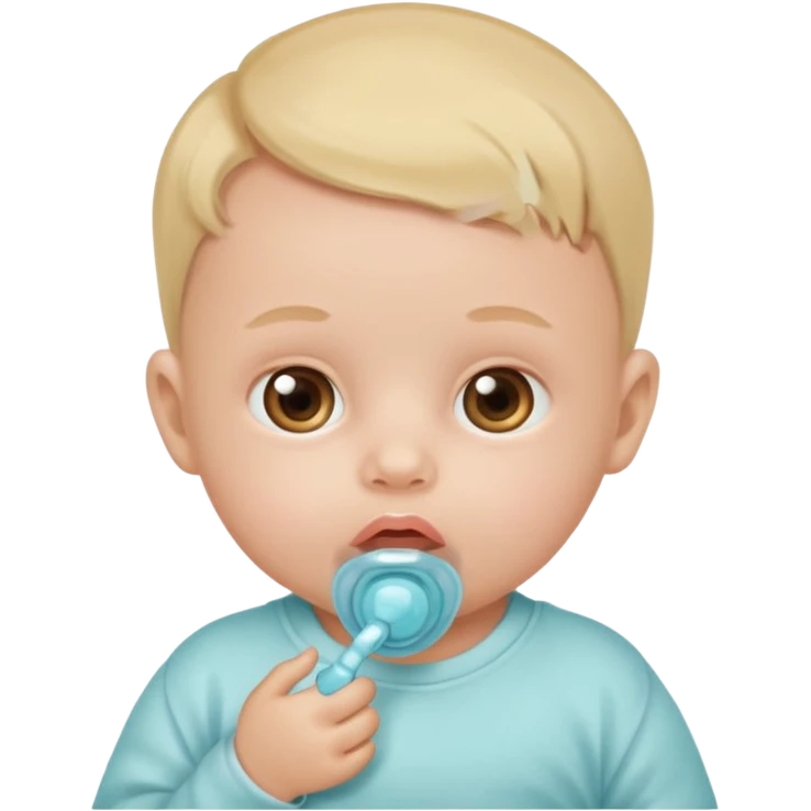 newborn with pacifier emoji
