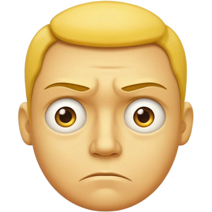 disappointed yellow face  emoji